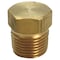 Homeplus+ ATC 1/8 in. MPT Brass Hex Head Plug 6JC120810701016 - alternate 1